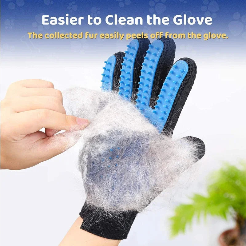 Kit de Cuidados para Pets – Escova Dupla Face, Luva para Banho e Ferramentas para Remoção de Pelos para Cães, Gatos e Coelhos