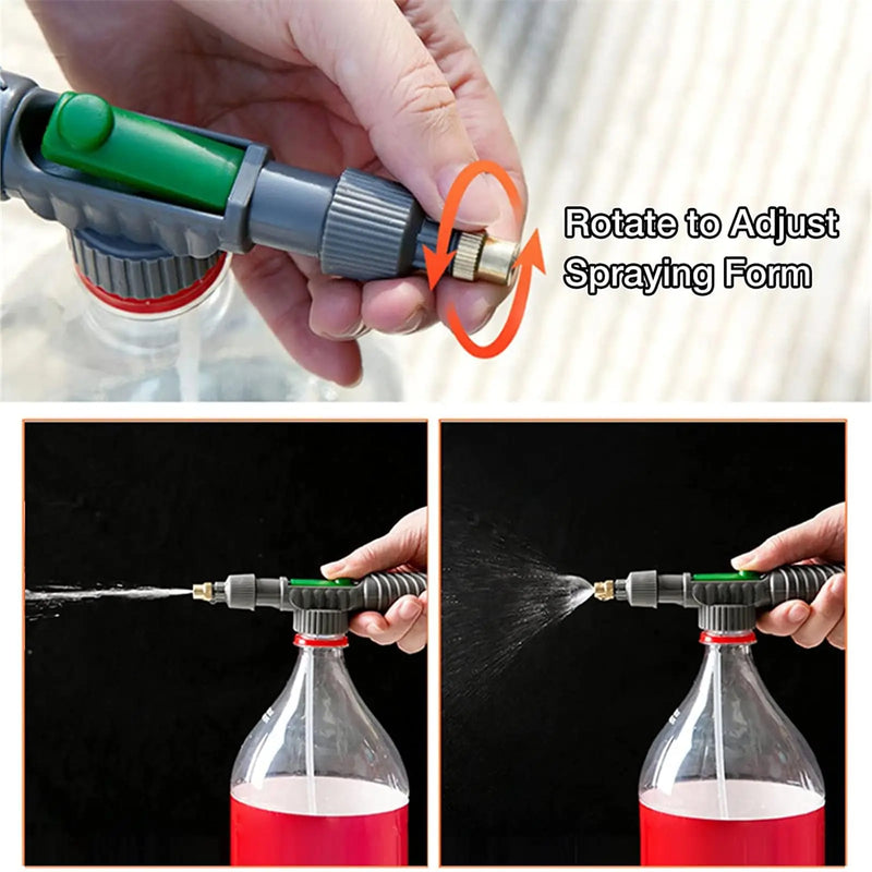 Bomba de D'Agua de Alta Pressão com Bico Ajustável – Ferramenta de Irrigação para Jardim e Agricultura