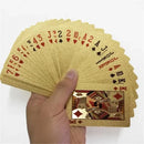 Baralho de Cartas de Plástico Dourado Luxo – Ideal para Poker, Buraco, Sueca e BlackJack