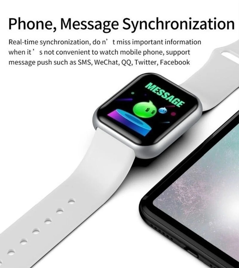 SmartWatch - Relógio Inteligente Multifuncional – À Prova d'Água, Monitor de Atividade e Fitness Tracker