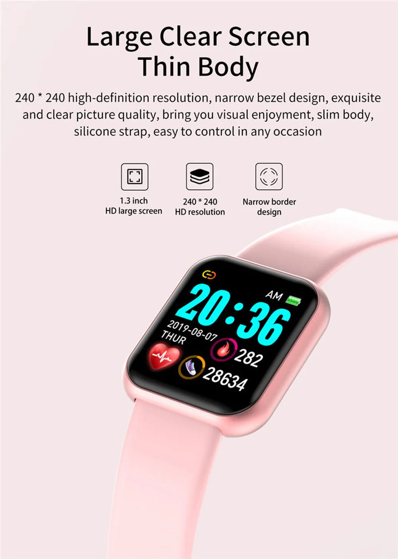 SmartWatch - Relógio Inteligente Multifuncional – À Prova d'Água, Monitor de Atividade e Fitness Tracker