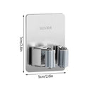 Título: Suporte de Aço Inoxidável para Vassouras e Mop – Organize Seu Espaço com Estilo