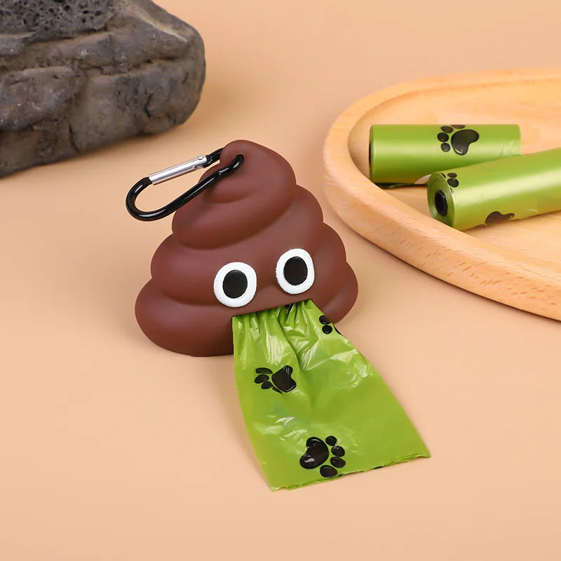 Dispensador Portátil de Sacos para Resíduos de Cães – Ferramenta de Limpeza Prática para Passeios ao Ar Livre