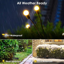 Luminária Solar com 8 Cabeçotes em Formato de Globo – Iluminação Decorativa para Jardim, Caminho e Paisagismo