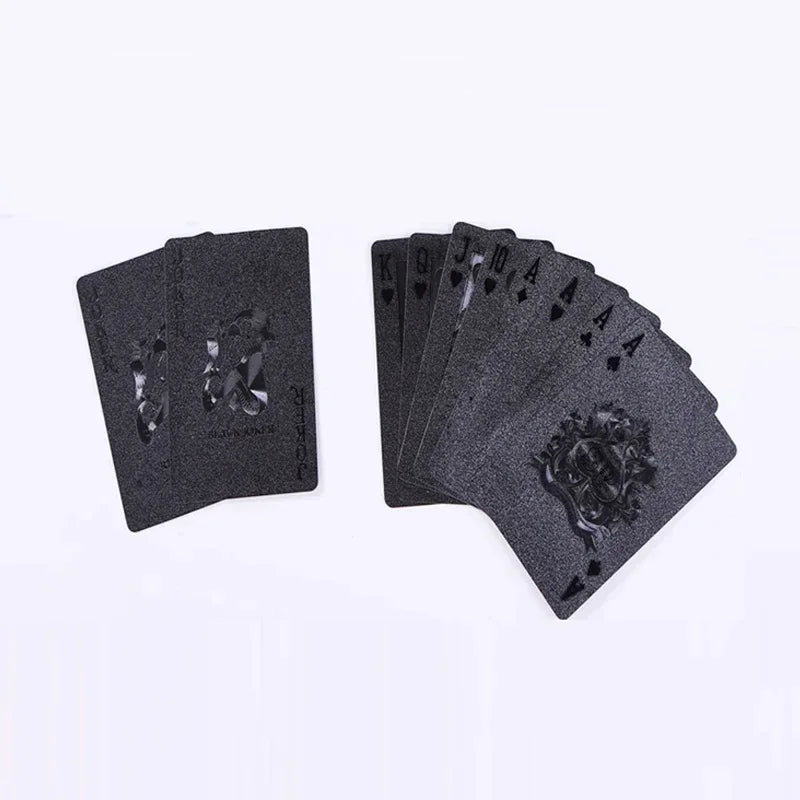 Baralho de Cartas de Plástico Dourado Luxo – Ideal para Poker, Buraco, Sueca e BlackJack